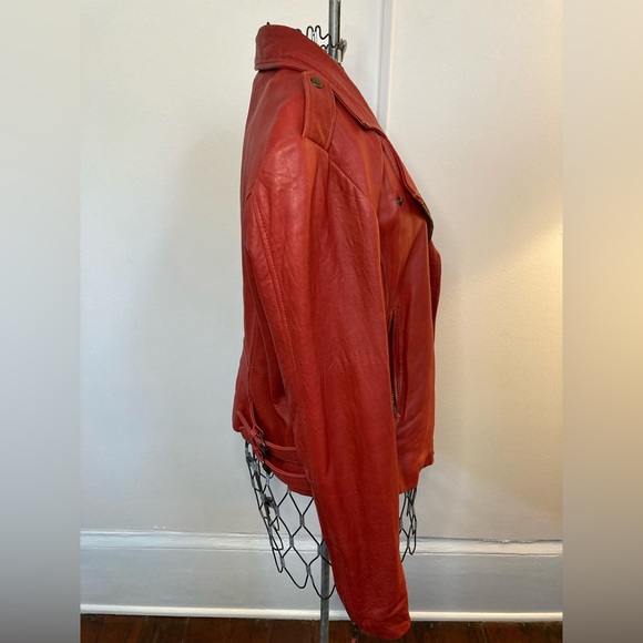 Vintage Lucky Brand Lambskin Motorcycle Jacket - Picture 2 of 13